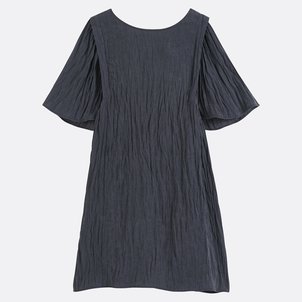 Vestido curto com abas, mangas curtas em forma de borboleta LA REDOUTE COLLECTIONS