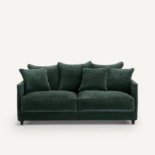 Canapé compact convertible velours, Lazare AM.PM