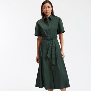 Robe-chemise longue, ceinture à nouer LA REDOUTE COLLECTIONS