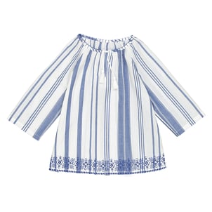 Blusa Túnica Menina Haloumoning - Manga Comprida Babados Fofos