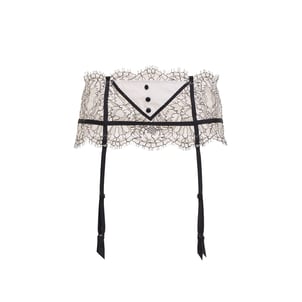 Porte-jarretelles Dentelle Barbara Eve Seduction - Taille T3/Fr 42 - Couleur Nacré - Neuf Avec étiquettes