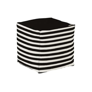 Pouf de jardin en coton 40 x 40 cm Stripes JARDINDECO