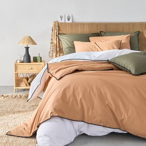 Housse de couette en coton lavé, brodée, Merida LA REDOUTE INTERIEURS