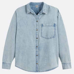 Chemise en denim pur coton, Signature MARLÈNE LA REDOUTE COLLECTIONS