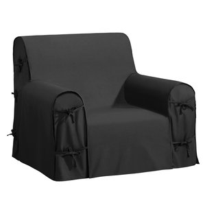 Housse fauteuil main noir | La Redoute