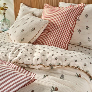 Emeline Cotton Muslin Duvet Cover LA REDOUTE INTERIEURS