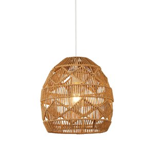 Diamond Woven Rattan Natural Easifit Ceiling Shade SO'HOME