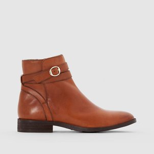 Bottines cuir cognac Santafe La Redoute Bottines cuir cognac Santafe La Redoute