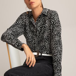 Bedruckte Bluse, lange Ärmel, gerade Form LA REDOUTE COLLECTIONS image