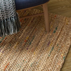 Tapis en jute coloré SARITA FLAIR RUGS