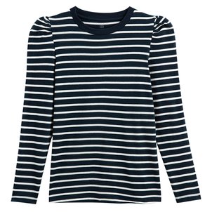 Camisola às riscas, gola redonda LA REDOUTE COLLECTIONS