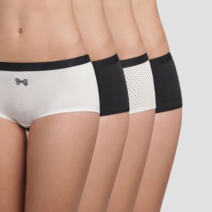 4er-Pack Shortys Pockets, Baumwolle DIM image