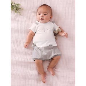 Ensemble Bébé Garçon Costume De Noël - Chemise à Manches Longues, Pantalon à Bretelles Et Nœud Papillon - 9