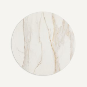 Plateau de table rond et extensible en céramique, diamètre 135 à 180 cm, EXTENDO AM.PM