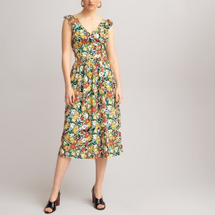 Ärmelloses Kleid mit V-Ausschnitt vorne und hinten LA REDOUTE COLLECTIONS image