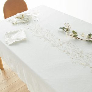 Geborduurd tafelkleed in katoen/linnen, Evanna LA REDOUTE INTERIEURS