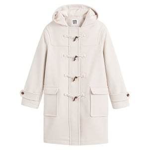 Halflange duffelcoat met kap LA REDOUTE COLLECTIONS