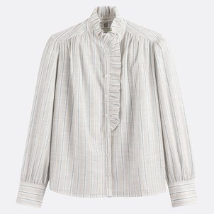 Chemise rayée col victorien, Signature CHARLENE LA REDOUTE COLLECTIONS