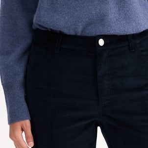Bootcut broek in ribfluweel ANNE WEYBURN