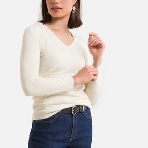 Pull col V, fine maille au toucher très doux ANNE WEYBURN