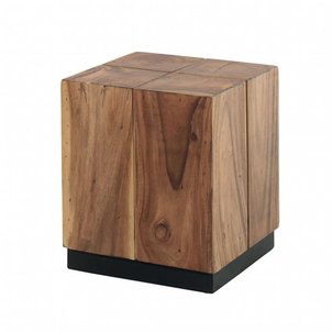 sellette bout de canap inspiration exotique en bois de suar et pieds noir 40x40xh45cm canada - Bout De Canape Bois sellette bout de canap inspiration exotique en bois de suar et pieds noir 40x40xh45cm canada - Bout De Canape Bois