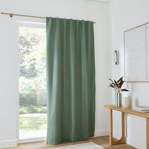 Lincot Linen/Cotton Concealed Tab Top Thermal Curtain LA REDOUTE INTERIEURS