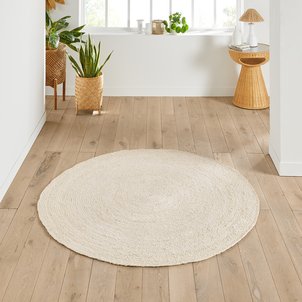 Tapis rond en jute blanchi, Aftas LA REDOUTE INTERIEURS