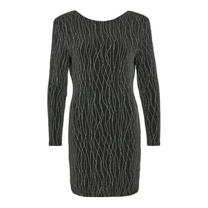 Vestido com purpurinas, decote em V atrás VILA