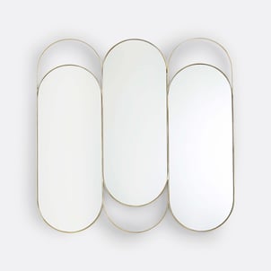 Miroir triptyque laiton, Alama LA REDOUTE INTERIEURS