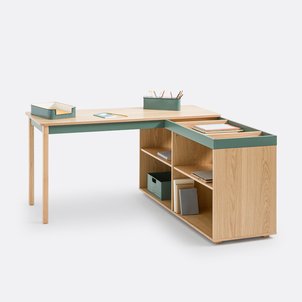 Bureau d’angle réversible avec rangement, Lina LA REDOUTE INTERIEURS