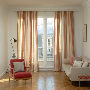 Rideau orange et gris | La Redoute Rideau orange et gris | La Redoute