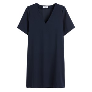 Robe courte, encolure V, manches courtes LA REDOUTE COLLECTIONS
