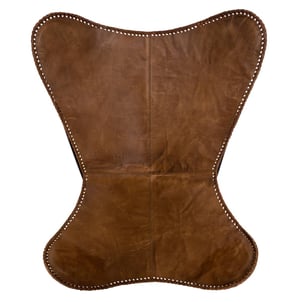 Housse de fauteuil papillon en cuir de buffle DARIO ATMOSPHERA