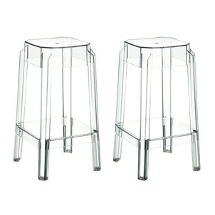 tabouret de bar design 65cm lot de 2 clear tabouret de bar design 65cm lot de - Fauteuil Scandinave Transparent tabouret de bar design 65cm lot de 2 clear tabouret de bar design 65cm lot de - Fauteuil Scandinave Transparent