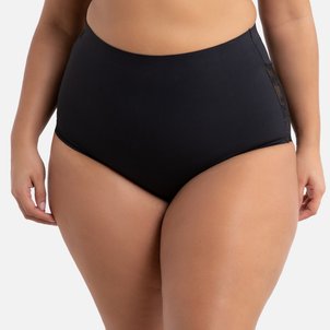 Cuecas de cintura subida adelgaçantes, parte de trás em renda LA REDOUTE COLLECTIONS PLUS image