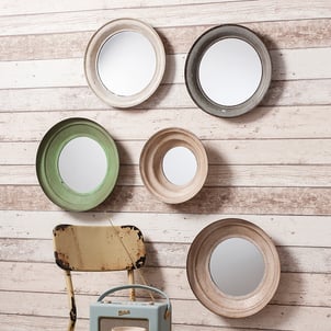 Set of 5 Cochran Metal Painted Mirrors in Multi ÉDITÉ