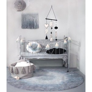 tie dye bleu vintage rond en coton lavable pour chambre bb garon par lorena canals - Tapis Chambre Bebe Garcon tie dye bleu vintage rond en coton lavable pour chambre bb garon par lorena canals - Tapis Chambre Bebe Garcon