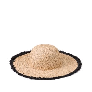 Capeline bords frangés noirs LA REDOUTE COLLECTIONS