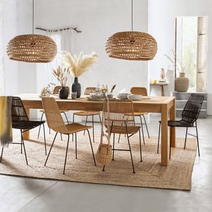 Table à manger, extensible, en chêne, pour 6 à 12 couverts, ADELITA LA REDOUTE INTERIEURS