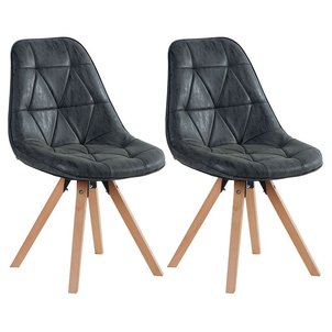 chaise scandinave capitonne maya lot de 2 chaise scandinave capitonne maya lot de - Chaise Scandinave Noir chaise scandinave capitonne maya lot de 2 chaise scandinave capitonne maya lot de - Chaise Scandinave Noir