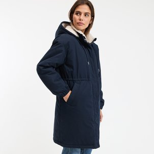 Parka comprida com capuz fixo e fecho de correr, especial inverno LA REDOUTE COLLECTIONS
