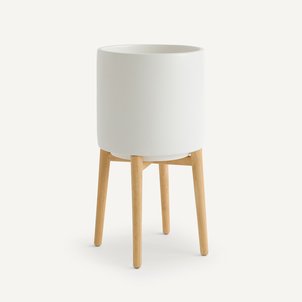 Cache-pot sur pied en hévéa H58,5cm, Florian AM.PM