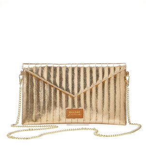 Leder-Clutch mit Stepperei BALZAC PARIS X LA REDOUTE COLLECTIONS image