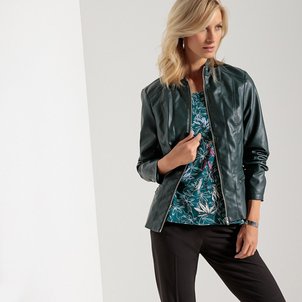 Cuir Bleu Veste Solde En Redoute La Simili 4fxwxr5qHE