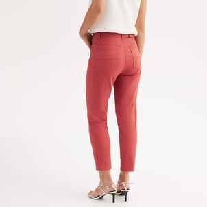 Pantalon droit 7/8ème, coton stretch ANNE WEYBURN