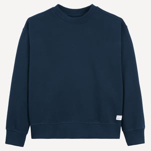 Sweat col rond en molleton LA REDOUTE COLLECTIONS
