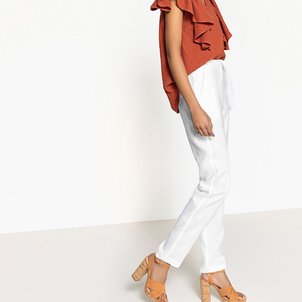 Haute En Pantalon Droit Taille Redoute Solde La xUpwZE0