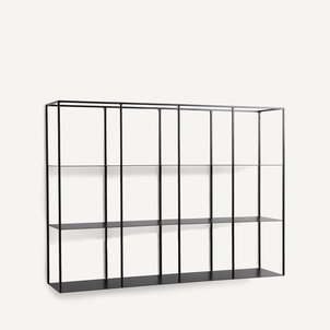Bibliothèque murale en métal acier, hauteur 100,6 cm, PARALLEL AM.PM