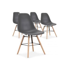 lot de 4 chaises scandinaves grises rosemarie lot de 4 chaises scandinaves grises rosemarie declikdeco - Chaise Scandinave Grise lot de 4 chaises scandinaves grises rosemarie lot de 4 chaises scandinaves grises rosemarie declikdeco - Chaise Scandinave Grise