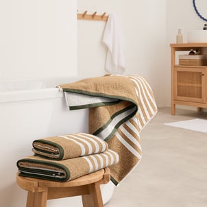 Calanques 500g/m2 Striped Cotton Bath Sheet LA REDOUTE INTERIEURS